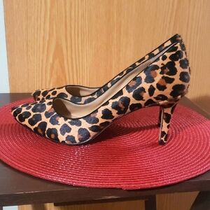 International concepts leopard skin heels